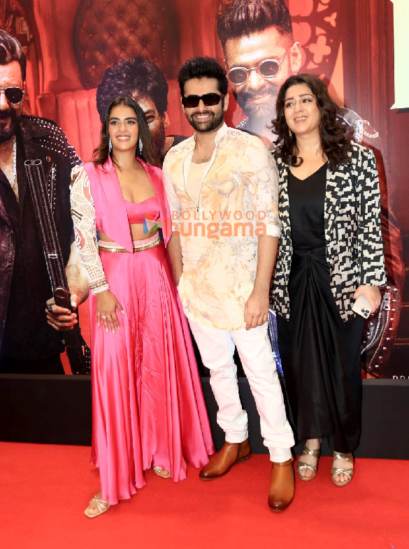 photos sanjay dutt ram pothineni puri jagannadh others snapped at big bull song launch from double ismart in mumbai 1