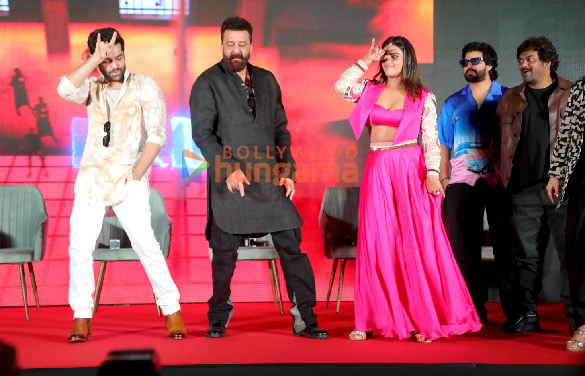 photos sanjay dutt ram pothineni puri jagannadh others snapped at big bull song launch from double ismart in mumbai 500 1