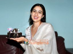 Photos: Sara Ali Khan celebrates her 29th birthday with media