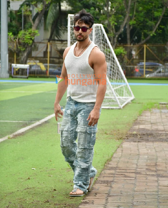 photos tiger shroff and ahan shetty snapped during a football match in juhu 2