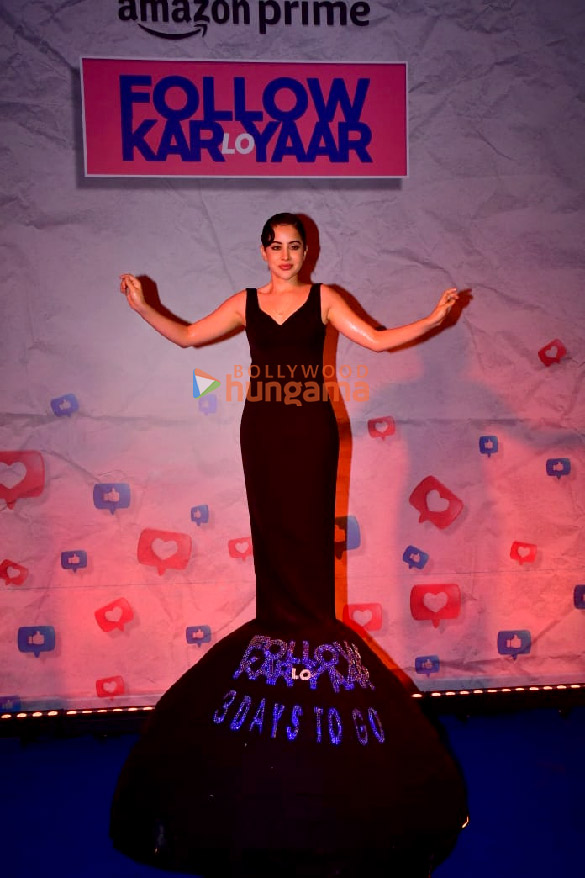 photos uorfi javed snapped at the launch of her prime video show follow kar lo yaar 1