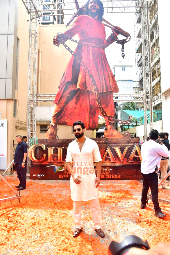 photos vicky kaushal snapped at chitra cinema for grand chhaava poster launch 2