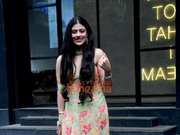 Photos: Zanai Bhosle snapped outside Excel office in Khar