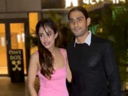 Prateik Babbar & Priya Banerjee pose together for paps