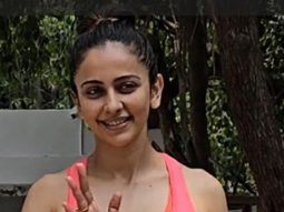 Rakul Preet Singh greets paps with a smile outside her gym