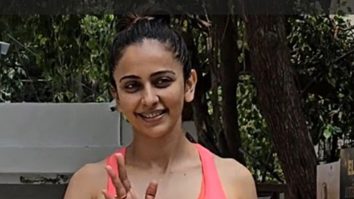 Rakul Preet Singh greets paps with a smile outside her gym