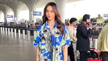 Rocking the floral co-ords at the airport! Rakul Preet Singh