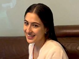 Sara Ali Khan celebrates birthday by cutting cake with paps