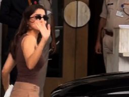 Sharvari smiles for paps as she gets clicked at the airport