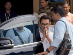Simplicity over everything! Aamir Khan greets with a namaste at the airport