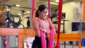 Wow! Mrunal Thakur ventures into aerial yoga