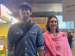 Aditi Rao Hydari and Siddharth make first public appearance after wedding, hold hands at Mumbai Airport
