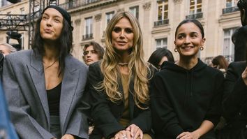 Alia Bhatt poses with Heidi Klum in “backstage” pictures from Paris Fashion Week
