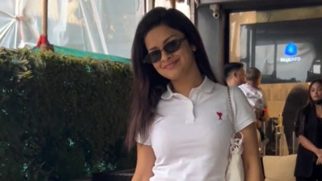 Avneet Kaur gets clicked by paps outside a salon in the city