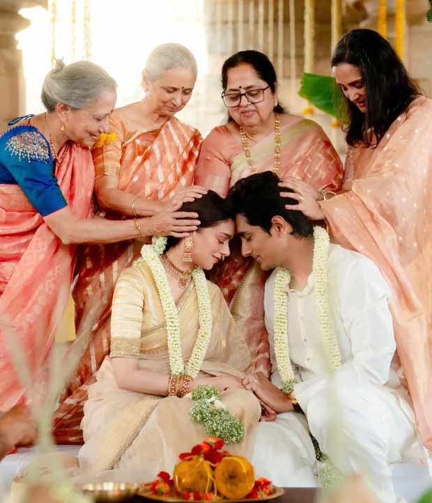 BREAKING! Aditi Rao Hydari and Siddharth tie the knot in intimate traditional ceremony, share first pics To Eternal Love, Light & Magic