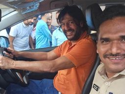 Chunky Panday retakes driving test after 43 years, celebrates with RTO official