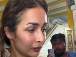 Malaika Arora gets clicked in white at father Anil Mehta’s prayer meet