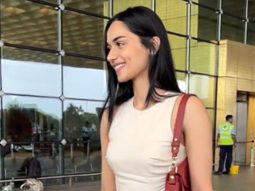 Manushi Chhillar gets clicked at the airport in this pretty white dress