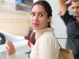 Pashmina Roshan gets clicked by paps post workout outside gym