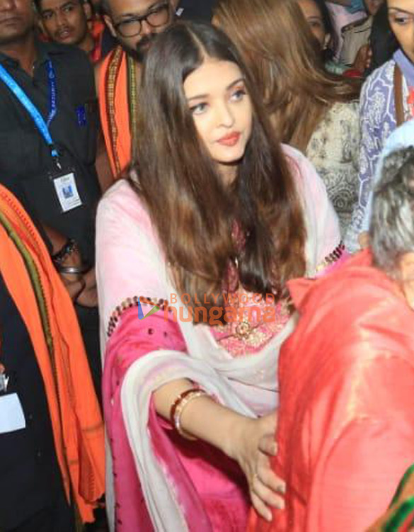 Photos: Aishwarya Rai Bachchan and Aaradhya Bachchan snapped at GSB Ganpati Darshan