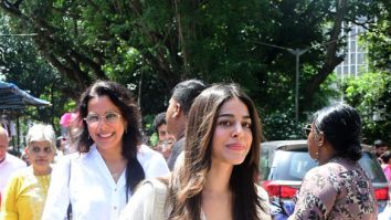Photos: Alaya F and Pooja Bedi snapped outside at Mount Mary Church in Bandra