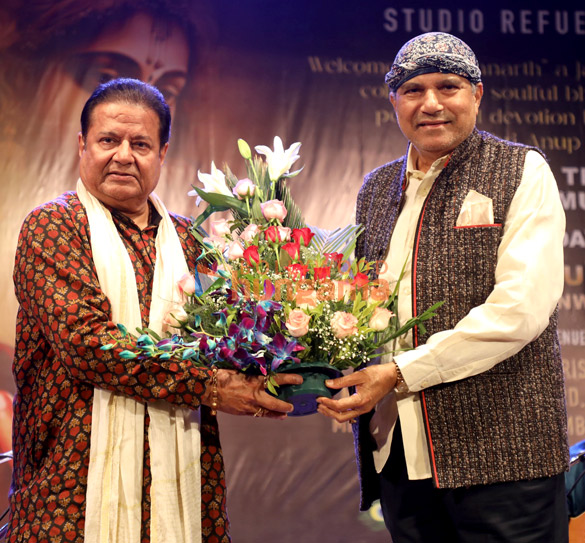 photos anup jalota snapped during krishnarth program organised by studio refuel 3