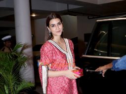 Photos: Kriti Sanon and Diana Penty visit Manish Malhotra’s house for Ganapati darshan