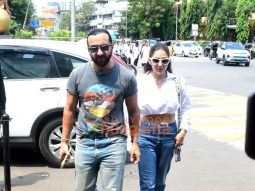 Photos: Saif Ali Khan and Sara Ali Khan spotted outside Bastian in Bandra