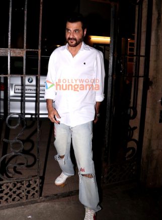 Photos: Sanjay Kapoor snapped at Malaika Arora’s mother’s house in Bandra