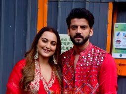 Photos: Sonakshi Sinha and Zaheer Iqbal snapped with Karisma Kapoor on the sets of India’s Best Dancer