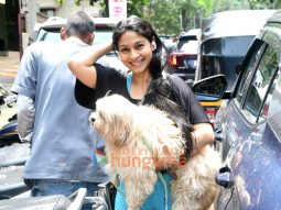Photos: Tanishaa Mukerji snapped outside a pet clinic in Khar
