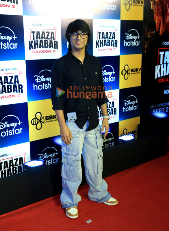 photos tiger shroff shehnaaz gill and others grace the premiere of taaza khabar season 2 3