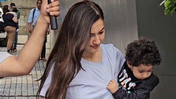 Gauahar Khan gets clicked in a casual look with son Zeehan