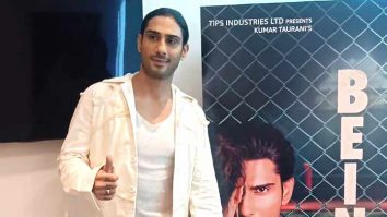 Prateik Babbar poses with ‘Beinteha’ poster in all white