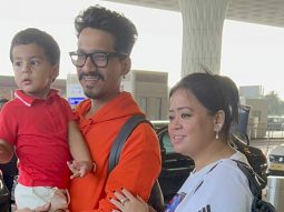 Bharti Singh & Haarsh Limbachiya’s son Gola greets paps with Namaste