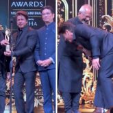 Shah Rukh Khan touches Mani Ratnam’s feet as he receives award for Best Actor for Jawan at IIFA 2024