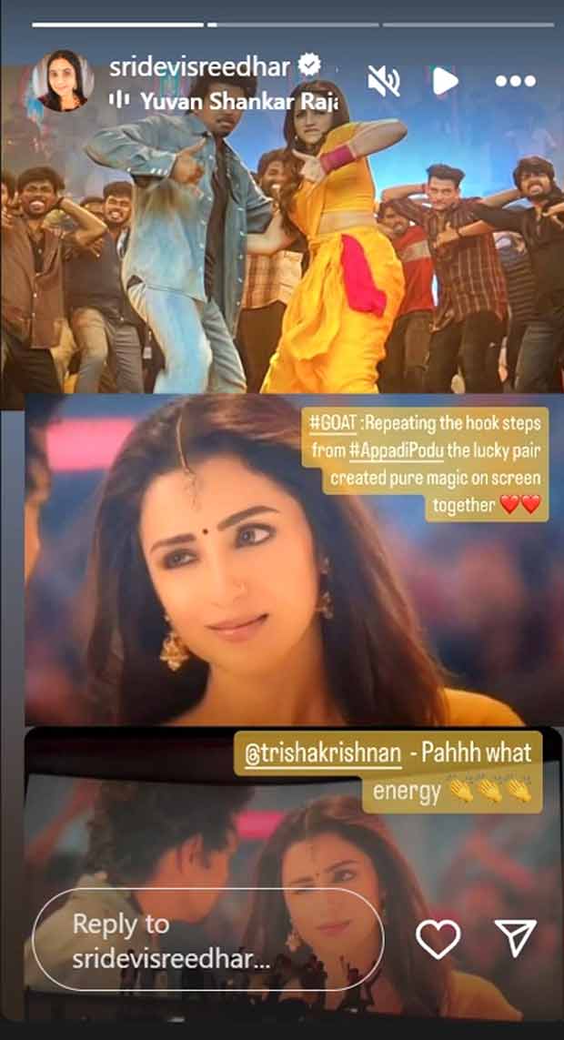 Trisha Krishnan teases fans with BTS photos of her ‘special Matta song’ with Thalapathy Vijay in GOAT