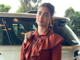 The look is beautiful! Pooja Hegde gets clicked at the airport