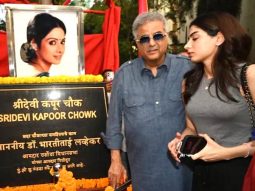 Boney Kapoor and Khushi Kapoor inaugurate ‘Sridevi Kapoor Chowk’ as an emotional tribute in Mumbai