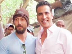 Akshay Kumar and Tiger Shroff papped promoting Singham Again