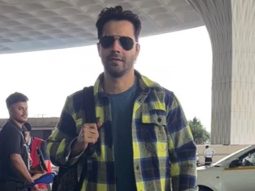 Flannel with denims! Varun Dhawan’s super cool airport look