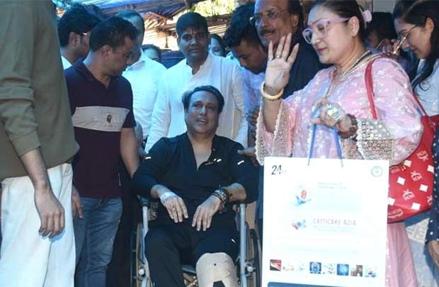 Govinda discharged from hospital after bullet injury, leaves on wheelchair: “Aisa laga ki yeh kya ho gaya”