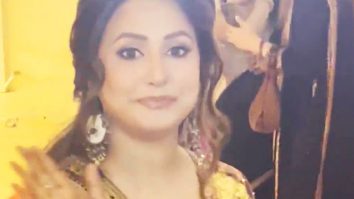 Hina Khan waves for the camera at Ektaa R Kapoor Diwali Party