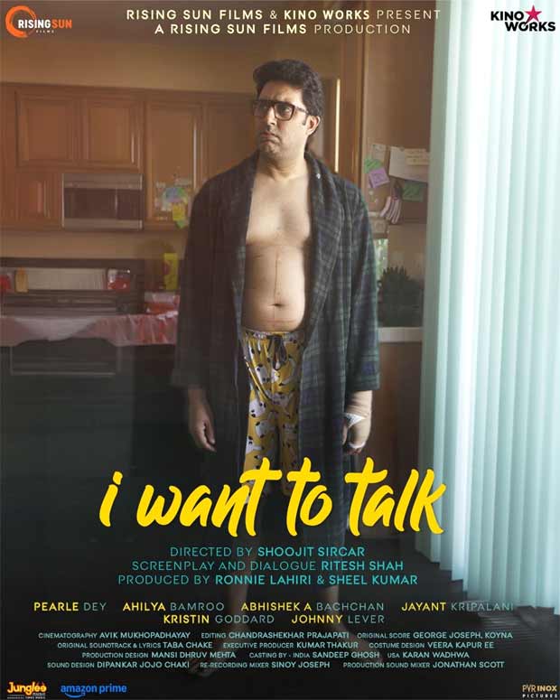 Abhishek Bachchan sports a bare-chested, scarred look in first poster of I Want to Talk 