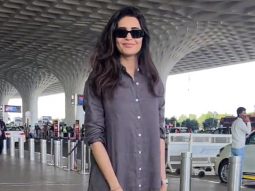 Karishma Tanna classy baggy kurta look papped at the airport