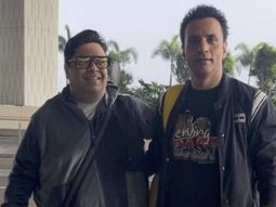 Masters of comedy! Kiku Sharda & Rajeev Thakur at the airport