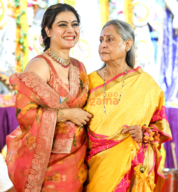 photos ajay devgn kajol rani mukerji alia bhatt and others snapped during durga puja at north bombay sarbojanin 23