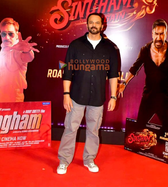 photos ajay devgn and rohit shetty snapped at a multiplex screening singham part 1 to interact with fans and promote singham again 5