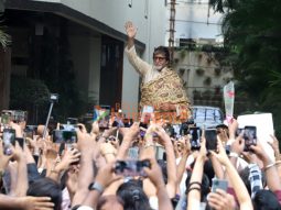 Photos: Amitabh Bachchan snapped greeting fans outside his house on his birthday