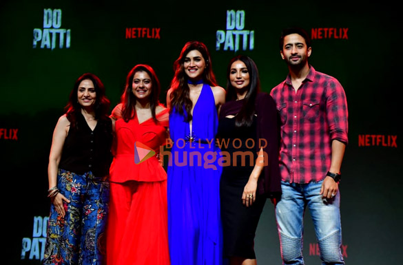 photos kajol kriti sanon shaheer sheikh and kanika dhillon grace the trailer launch of do patti 1